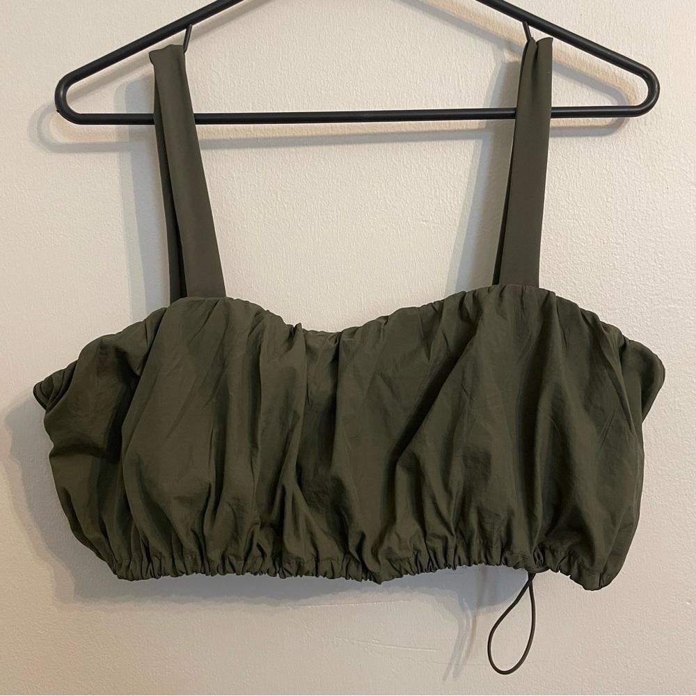 Daily Drills bubble bra green nylon size large